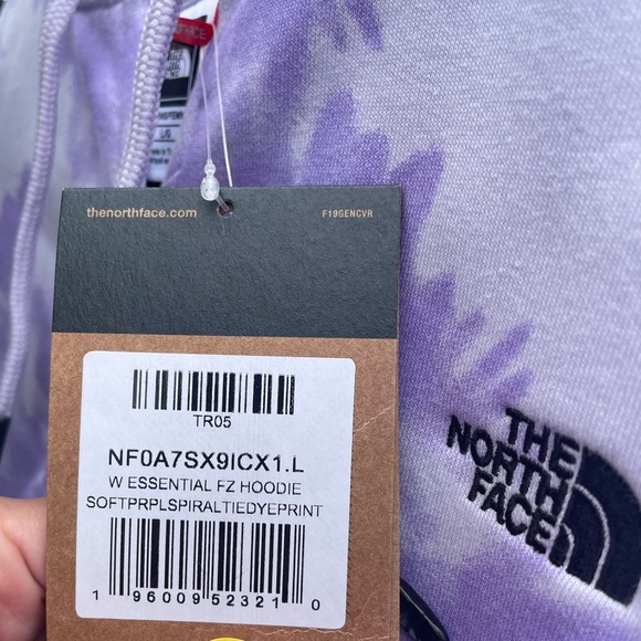 NWT🦄Northface hoodie tie dyed purple - Picture 4 of 6